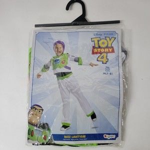 Disney Boys Toy Story 4 Buzz Lightyear Space Ranger Halloween Costume M 7-8